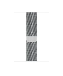 Silver stainless steel Milanese loop watch band with magnetic closure