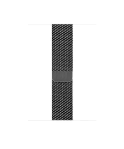 Space grey Milanese Loop mesh band with stainless steel clasp closure