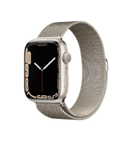 Starlight Milanese Loop metal mesh band smartwatch with stainless steel case