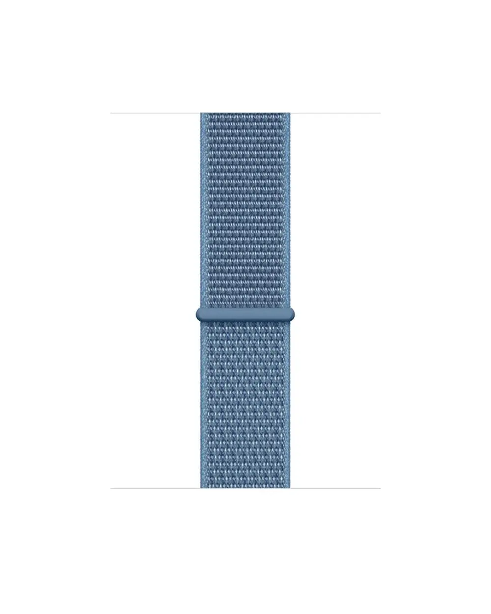 Blue woven sport loop smartwatch band with textured fabric strap