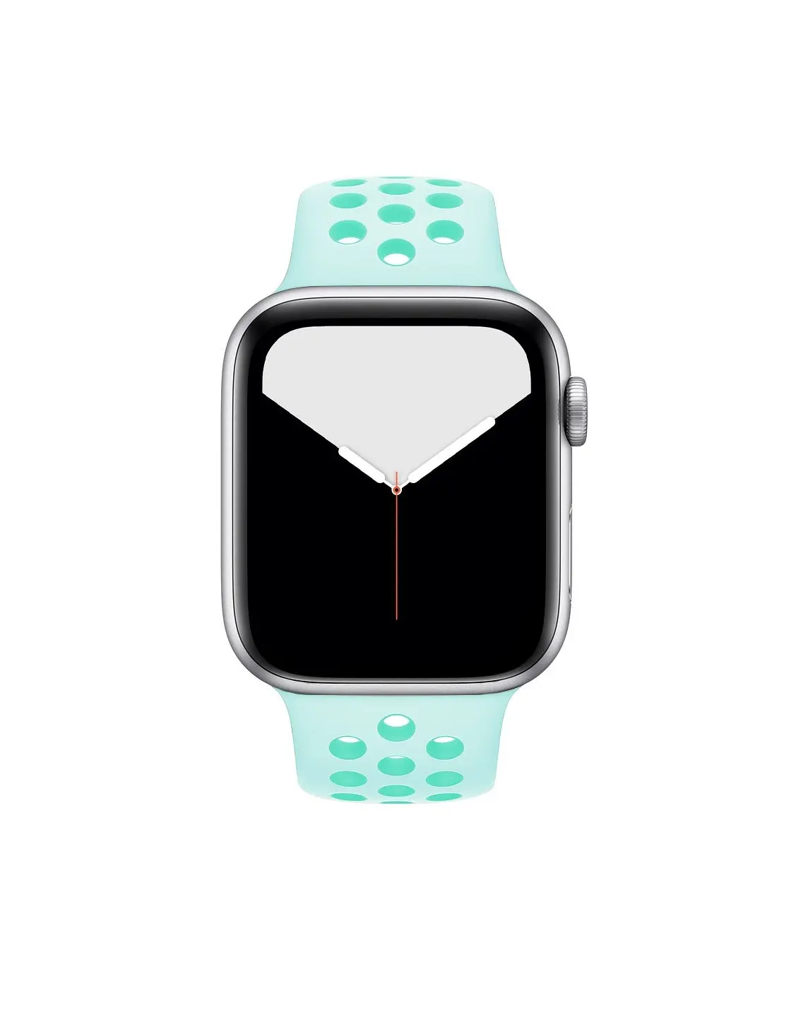 Apple Watch sport band teal with perforated holes, active style design