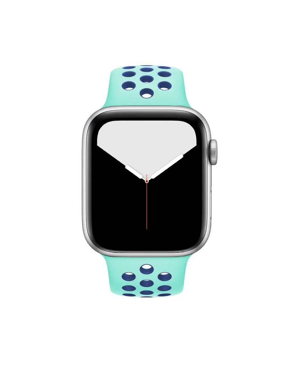 Apple Watch sport band turquoise mint with midnight blue perforations breathable