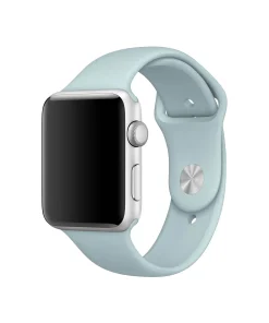 Apple Watch white aluminum turquoise sport band smartwatch wearable