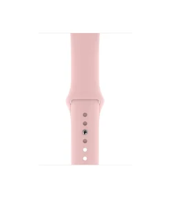 Pink sport band with silicone strap and adjustable closure holes