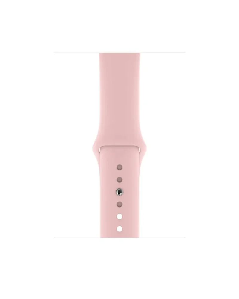 Pink sport band with silicone strap and adjustable closure holes