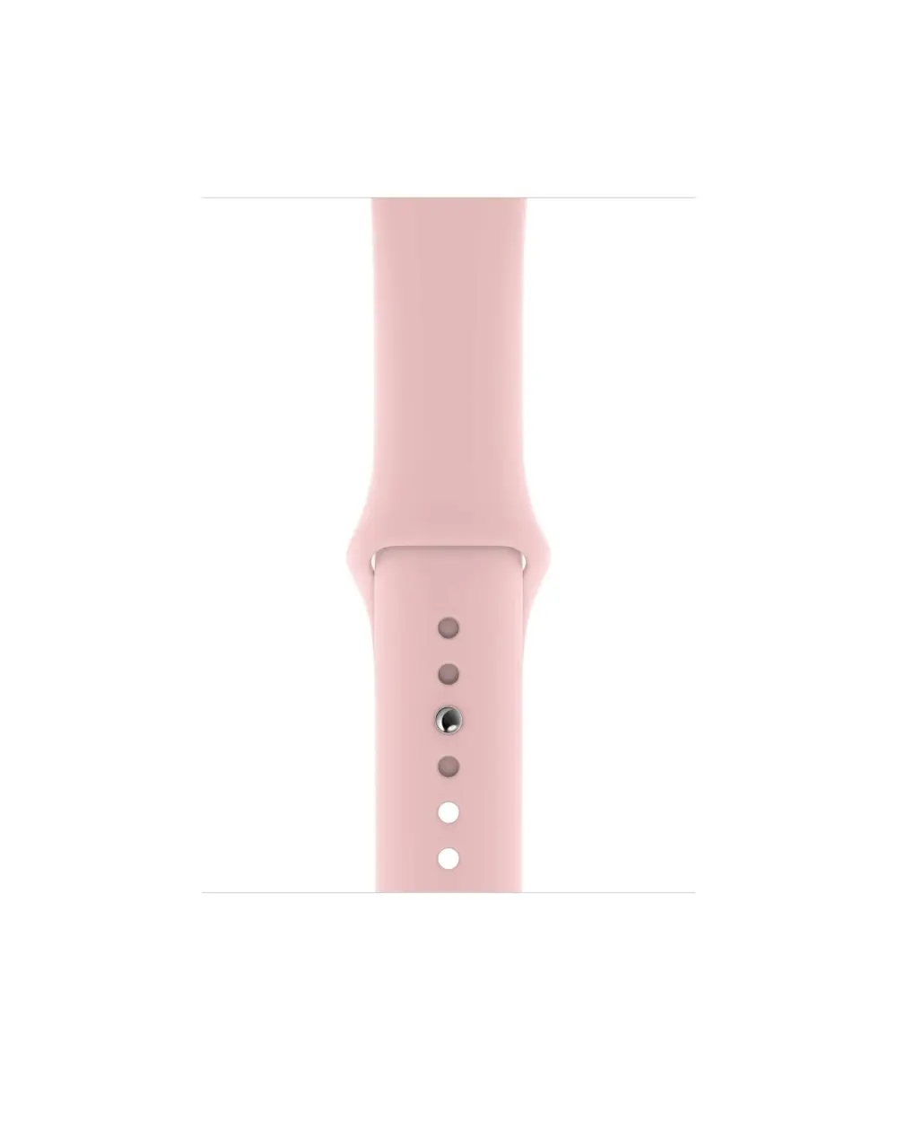 Pink sport band with silicone strap and adjustable closure holes