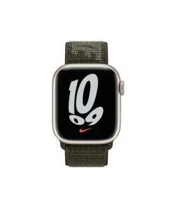 Apple Watch Nike Sport Loop Cargo green fabric band smartwatch