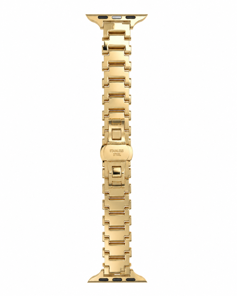 Gold stainless steel metal watch band for Apple Watch strap