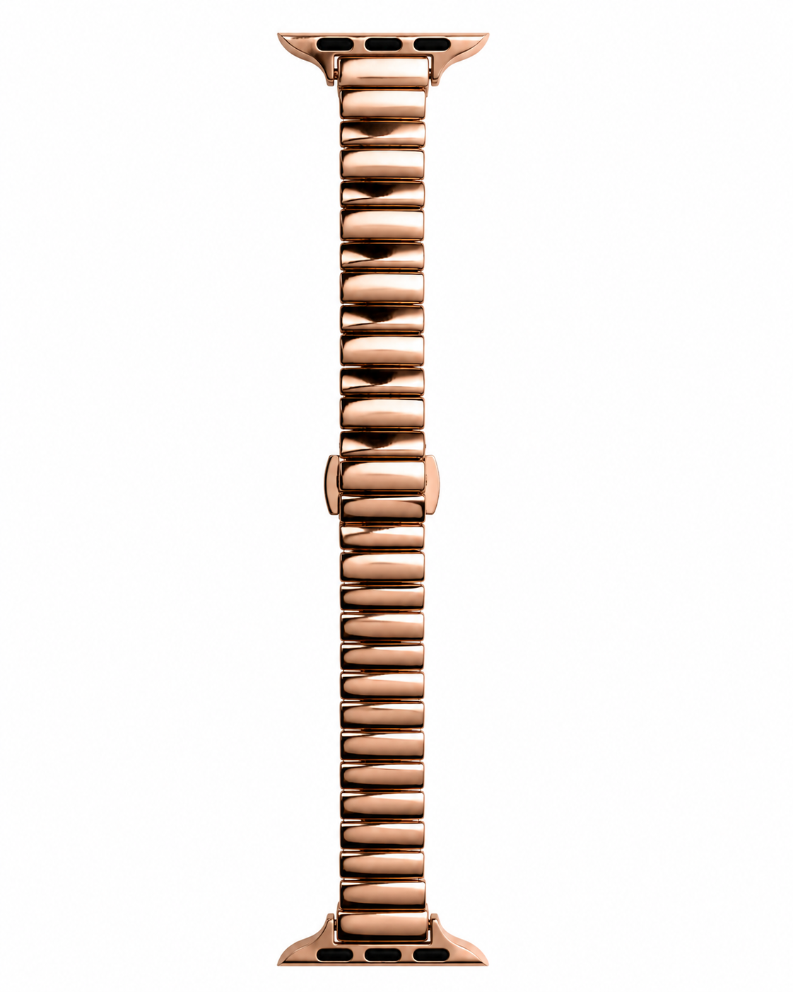 Apple Watch rose gold metal link band strap for smartwatch