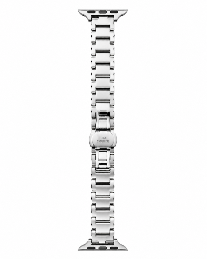 Teelis stainless steel metal watch band for Apple Watch Starlight