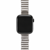 Apple Watch with starlight metal link band strap accessory