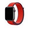 Apple Watch Sport Loop band Expedition Red nylon strap with navy trim