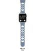 Lilac silicone flexi strap for Apple Watch with perforated design