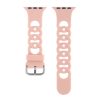 Flexi silicone apple watch band sandy pink with ventilation holes