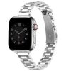 Silver stainless steel band for Apple Watch with link bracelet