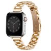 Apple Watch vintage rose gold stainless steel band with black digital face