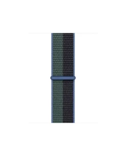 Blue midnight eucalyptus woven sport loop watch band strap