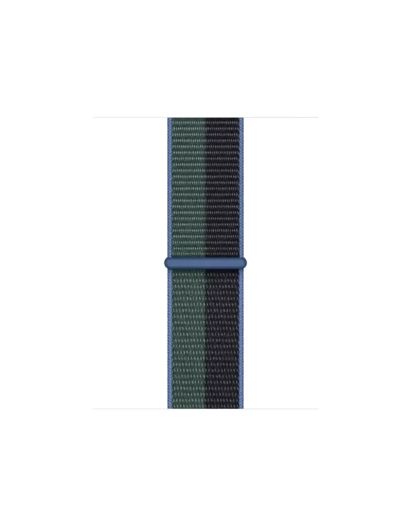 Blue midnight eucalyptus woven sport loop watch band strap
