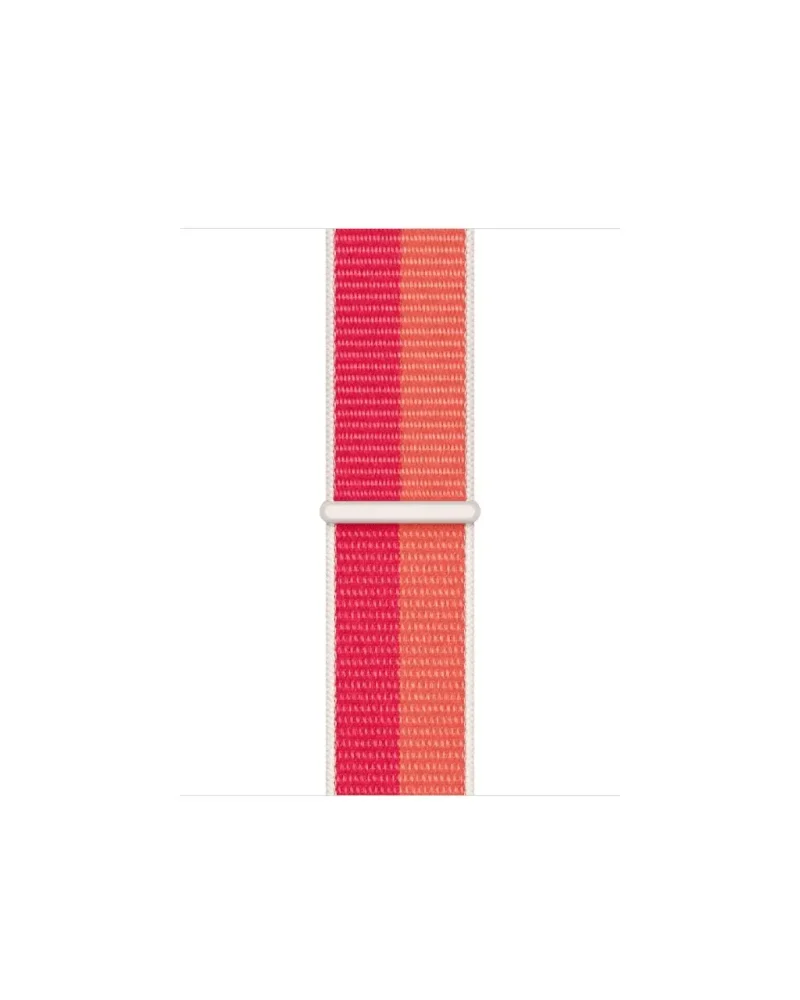 Pink nectarine sport loop woven fabric Apple watch band strap