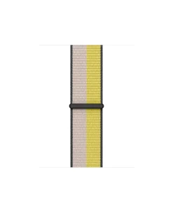 Sport Loop watch band oat milk and lemon zest nylon material