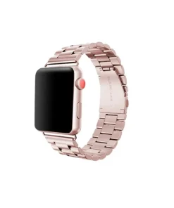 Rose gold stainless steel band for Apple Watch smartwatch