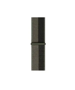 Tornado grey nylon sport loop watch band with metal connector