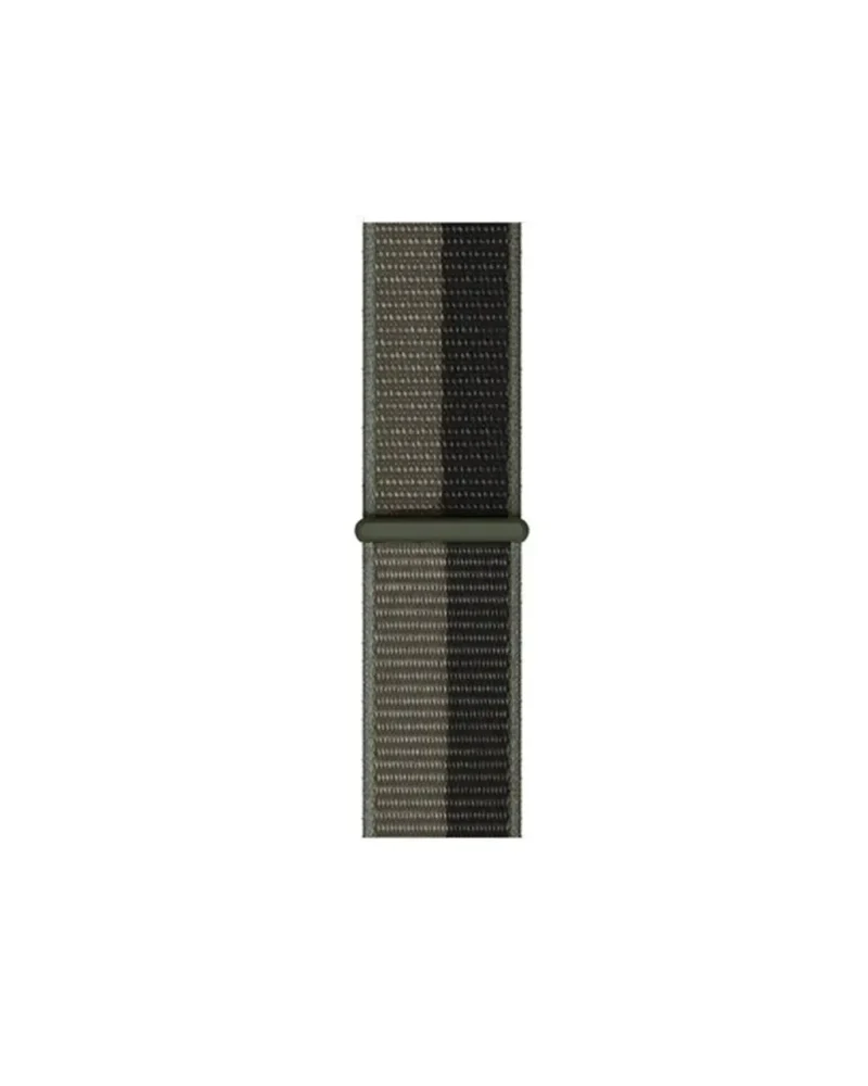 Tornado grey nylon sport loop watch band with metal connector