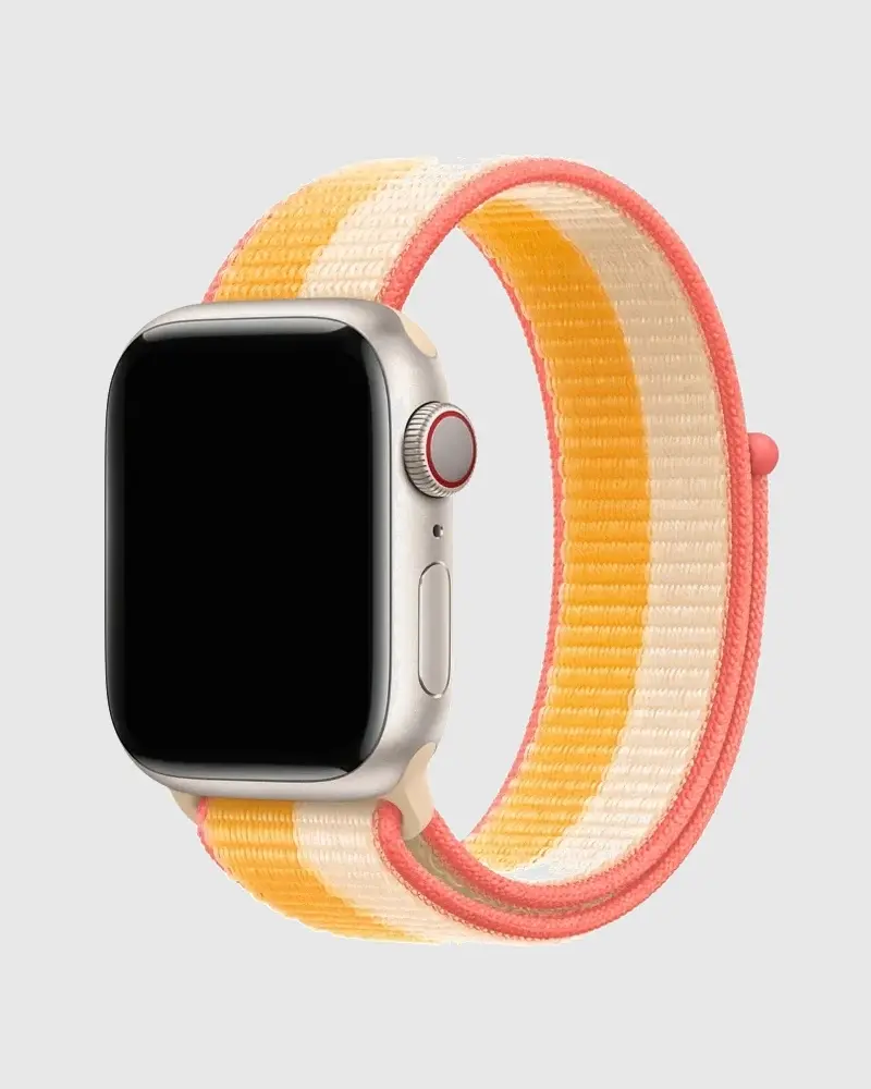 Alternative view of Sport Loop Apple Watch Band - Maize White
