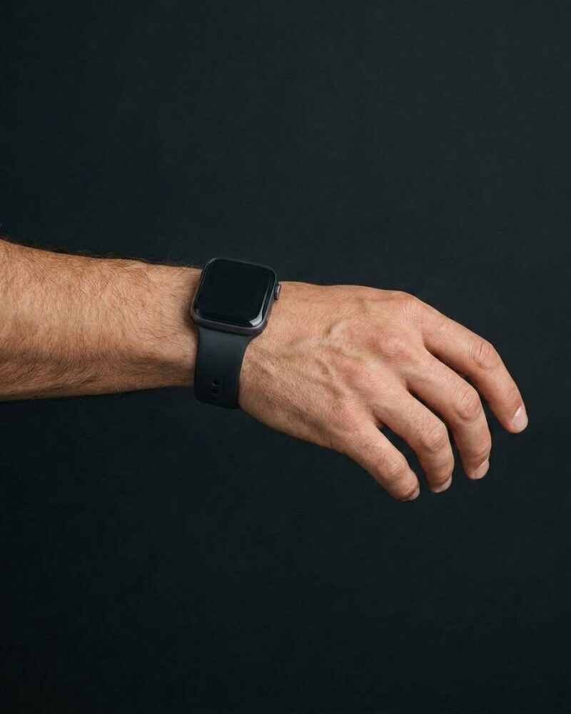Sport Band – Black worn by a model