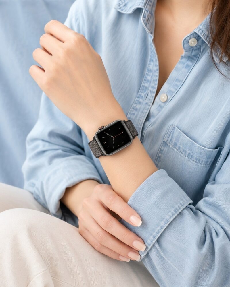 Sport Loop – Anchor Gray worn by a model