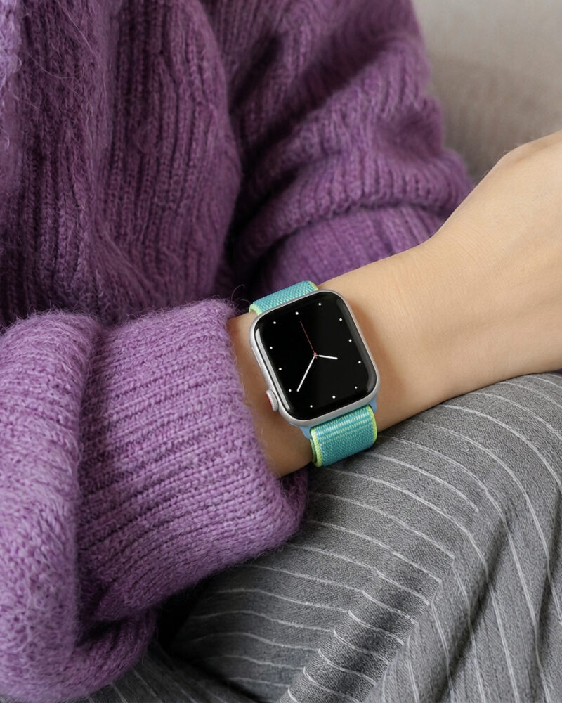 Sport Loop – Cornflower worn by a model