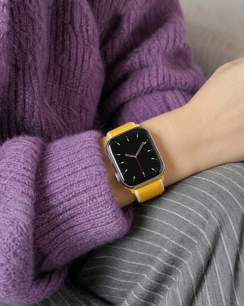 Sport Loop – Sunflower worn by a model